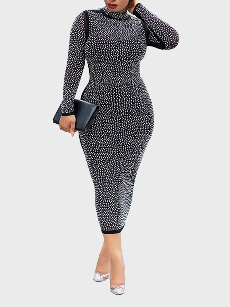 2-Way Diamond Mesh Dress