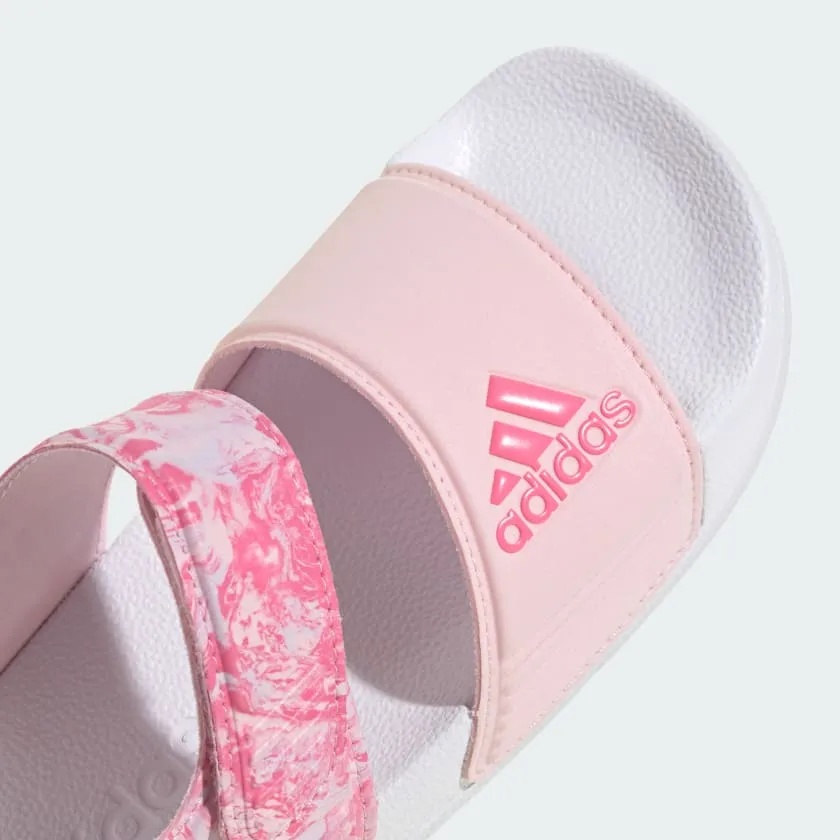 ADIDAS KID'S ADILETTE PINK SANDALS