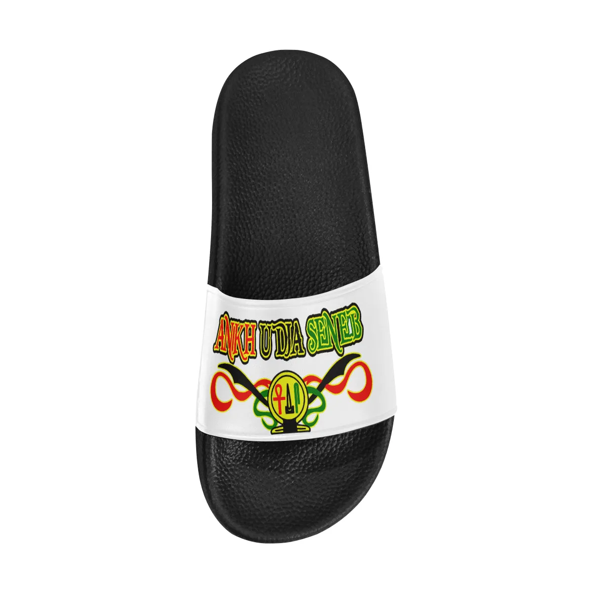 ANKH UDJA SENEB SHEN WHT Men's Slide Sandals