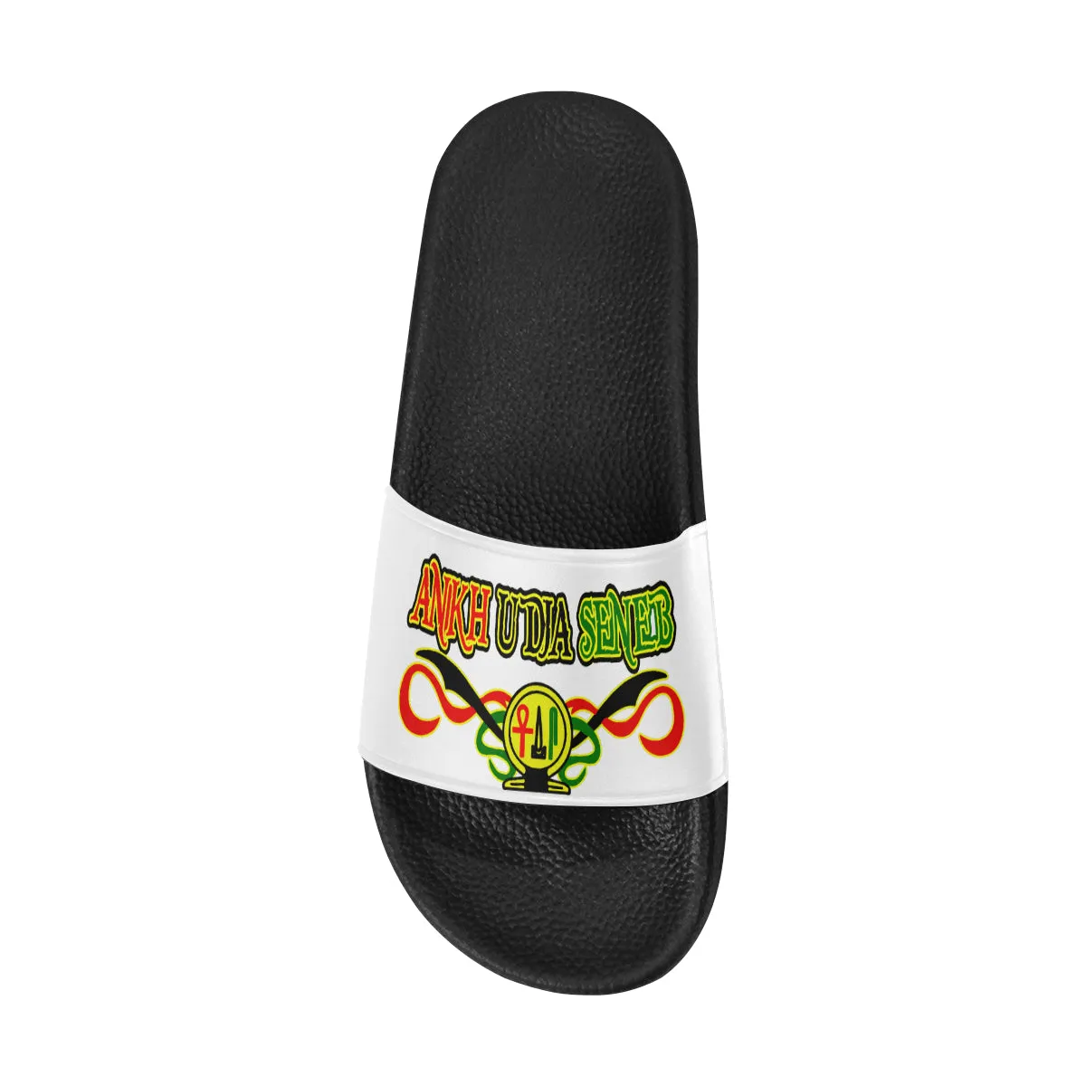 ANKH UDJA SENEB SHEN WHT Men's Slide Sandals