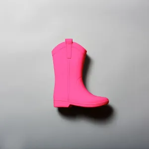 ATOMIC PINK KID'S ALL WEATHER RUBBER COWBOY BOOTS