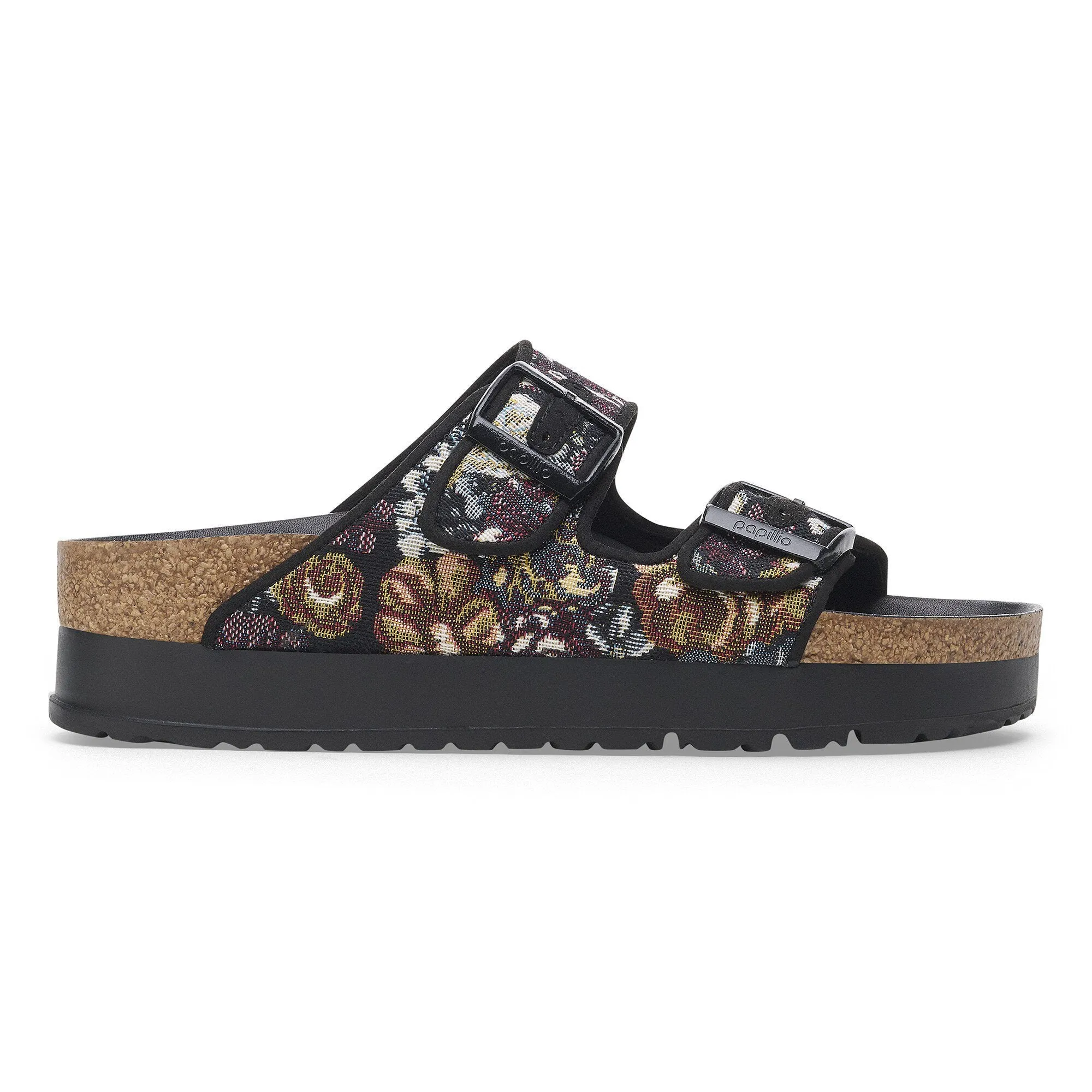 Birkenstock Arizona Flex Platform - BROCADE BLACK