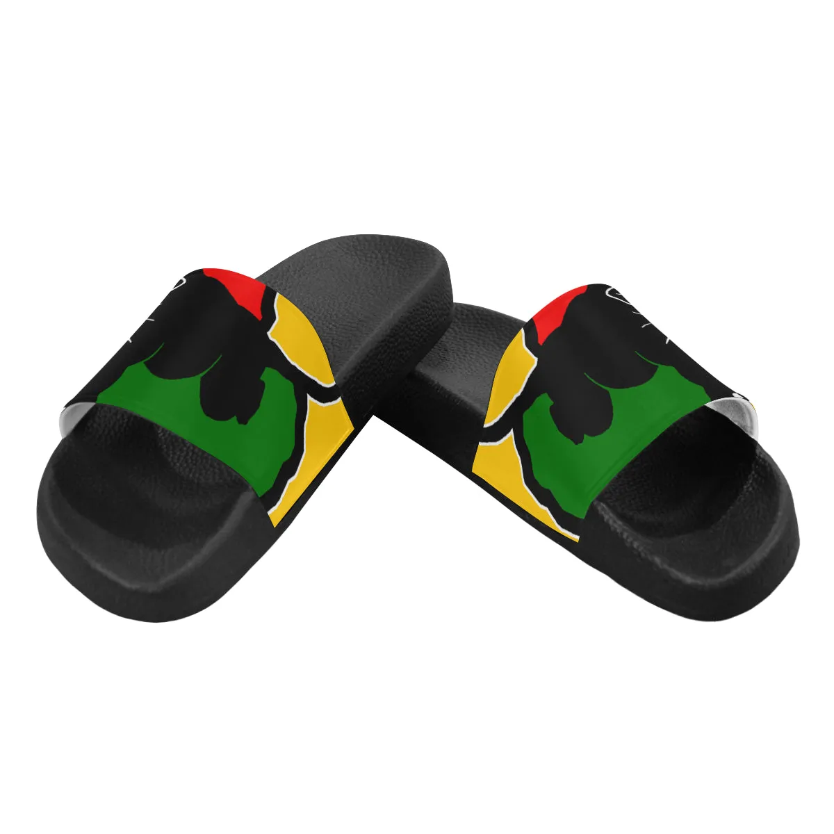 BLACC PANTHER RBG YLW Women's Slide Sandals