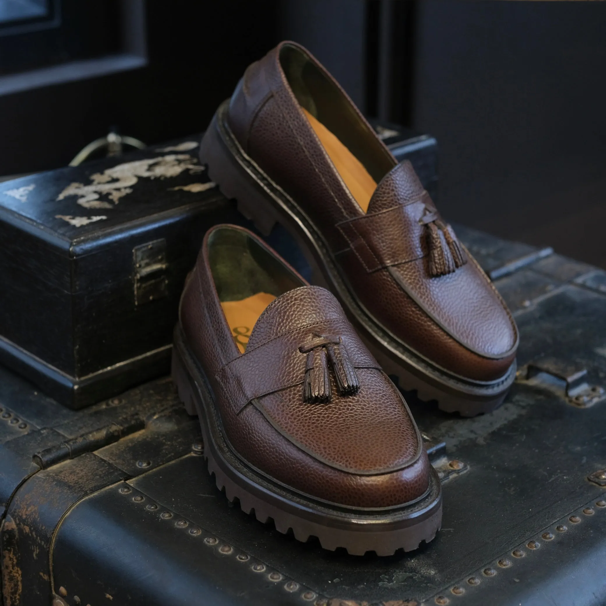 Blackstock & Weber Clasico Tassel Loafer Vibram 1757 (Chocolate)