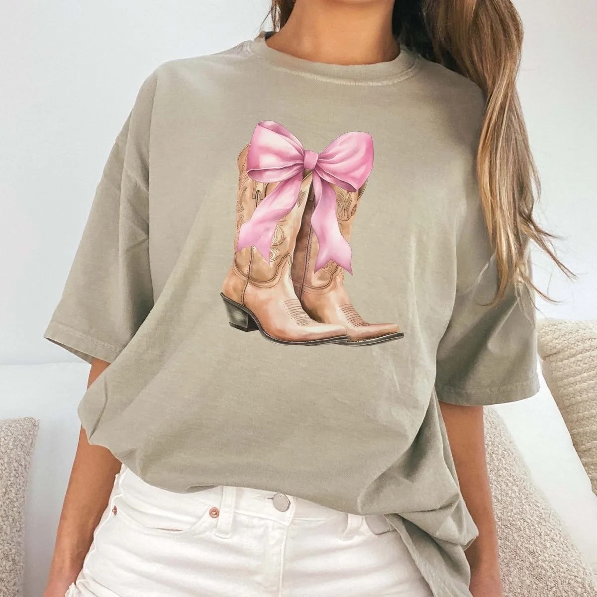 Boots and Bows Comfort Color Tee