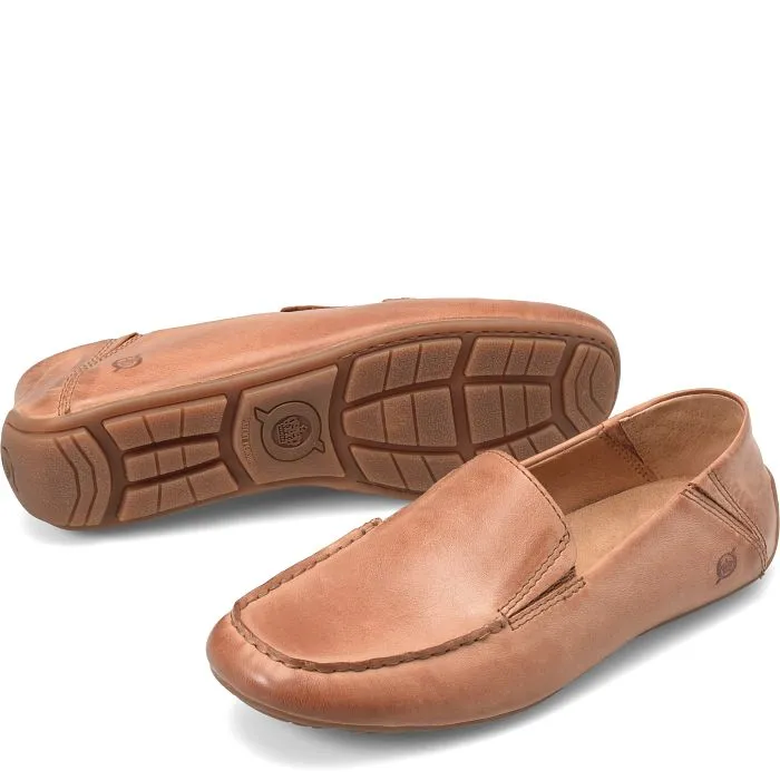 Born Marcel Leather Loafer- Brown Cognac