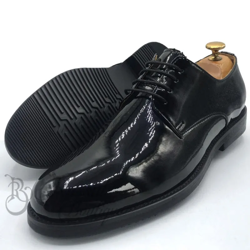 Boss wetlook laceup | Black