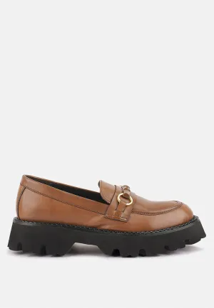 Cheviot Chunky Leather Loafers