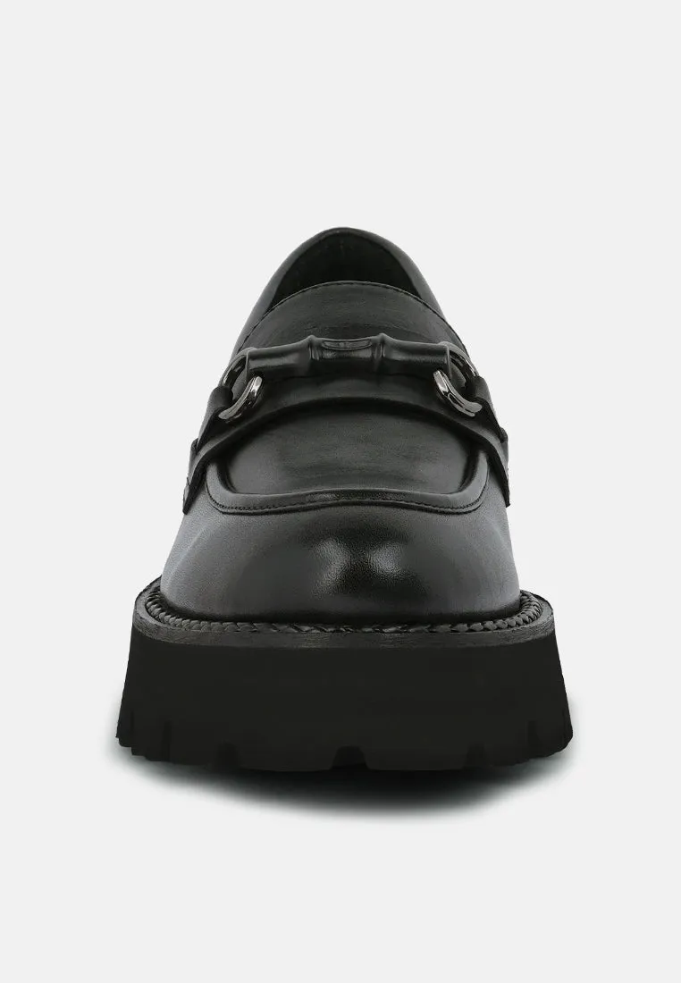 Cheviot Chunky Leather Loafers