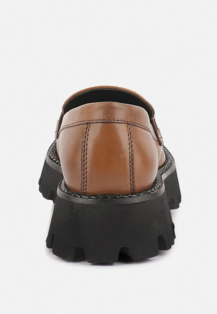 Cheviot Chunky Leather Loafers