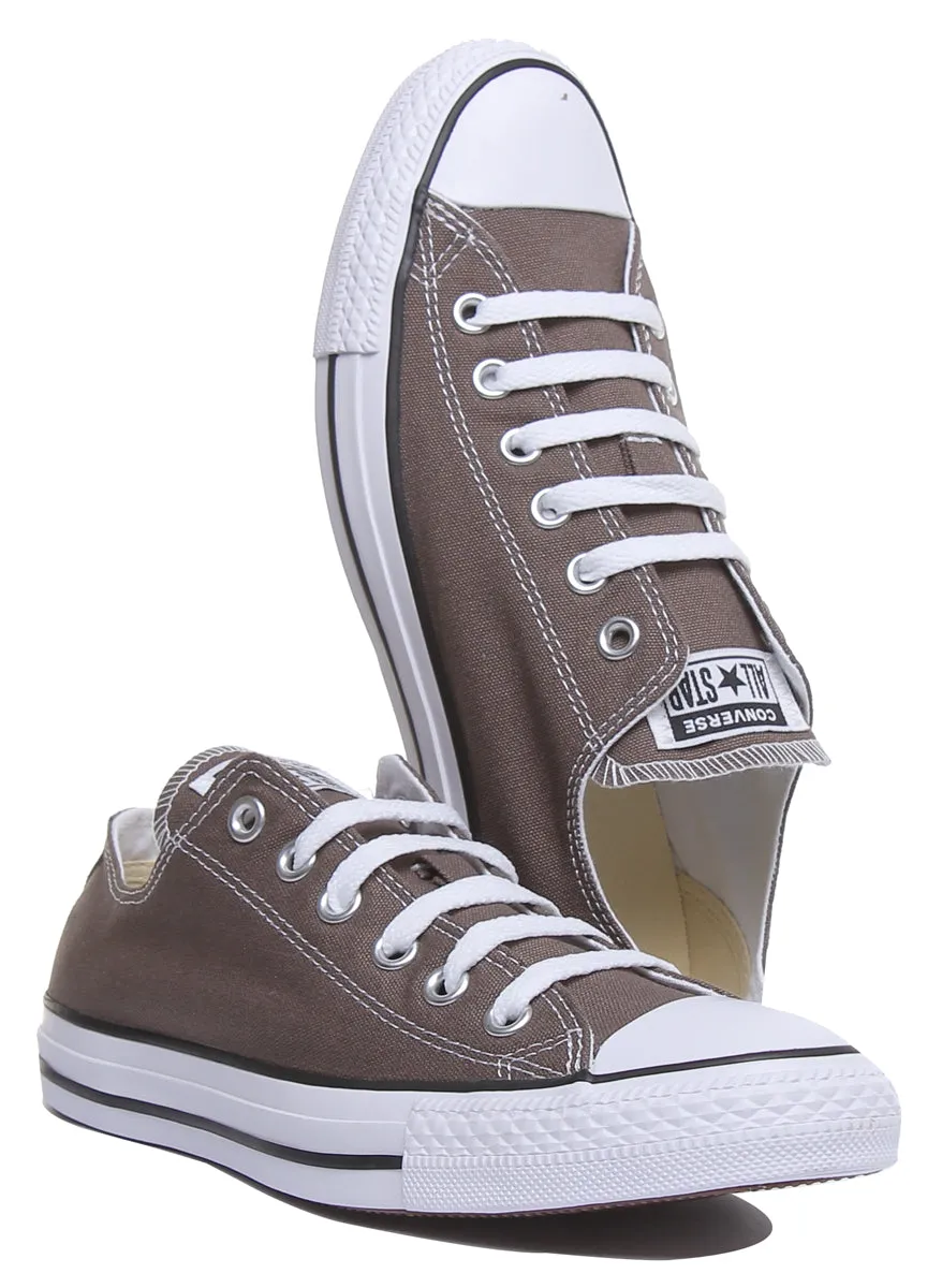 Converse All Star Low Trainer In Charcoal For Men