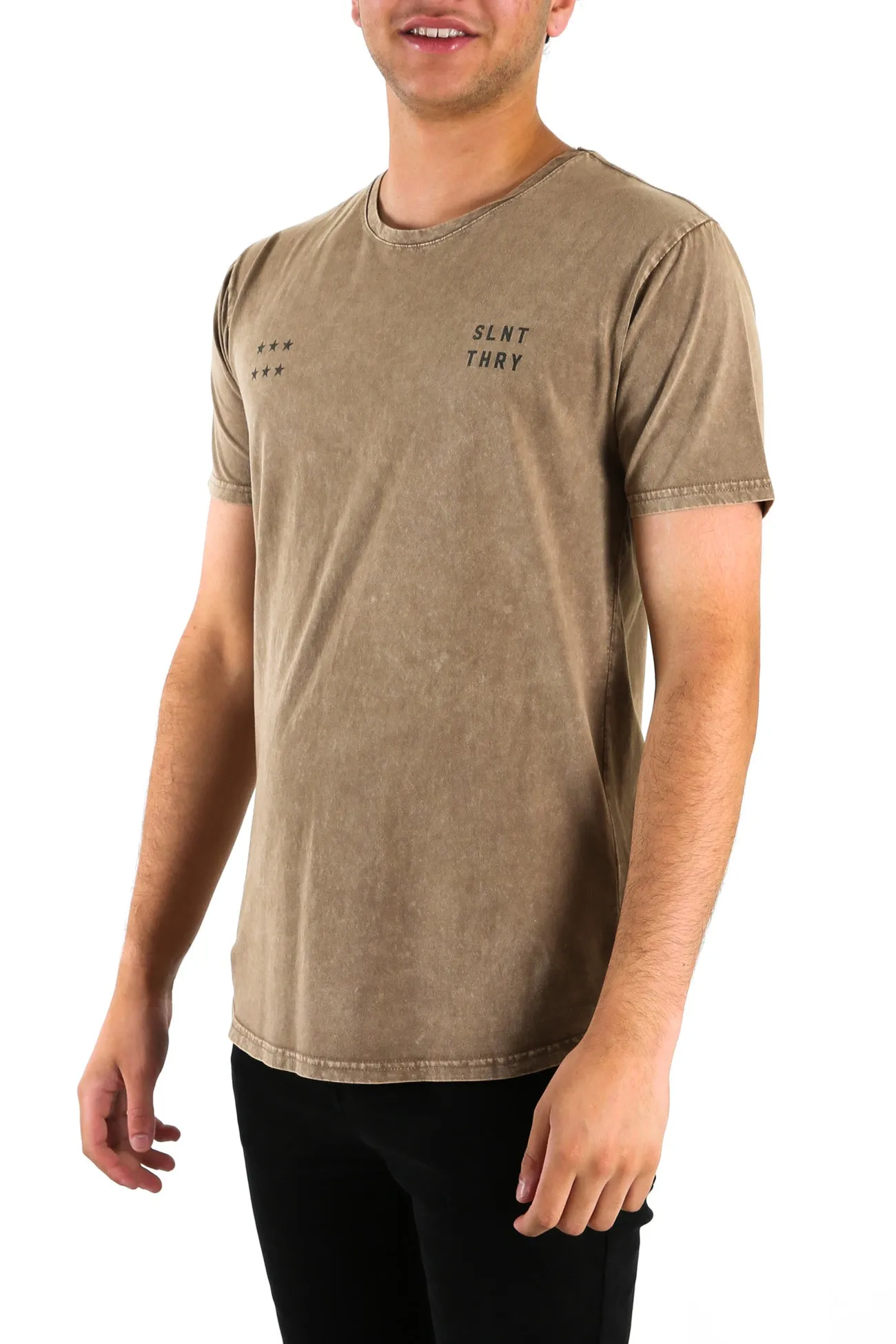 Double Hit Tee Brown