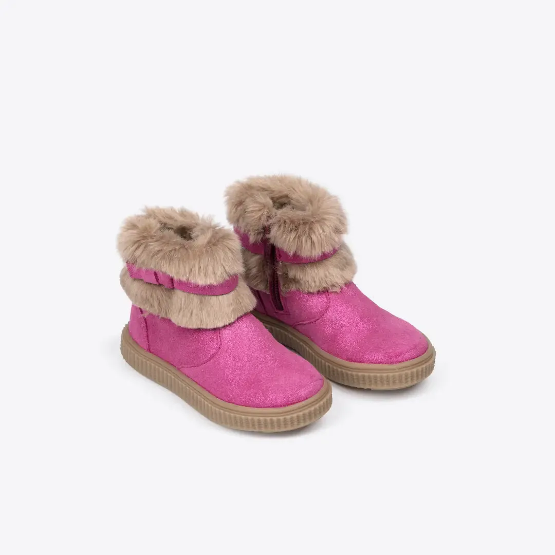 Furry Friends Boot - Pink