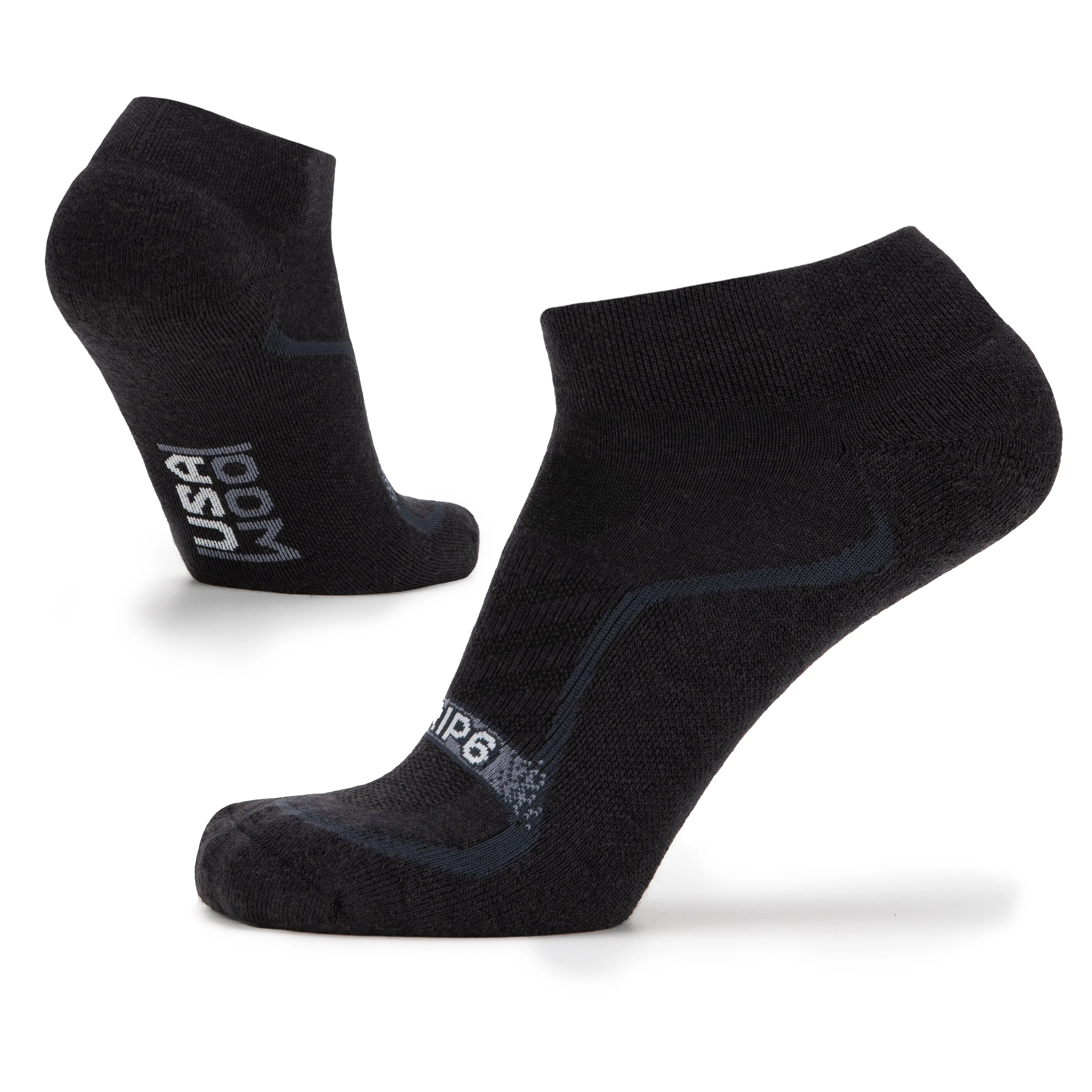 Grip6 Wool Ankle Socks - Made In USA