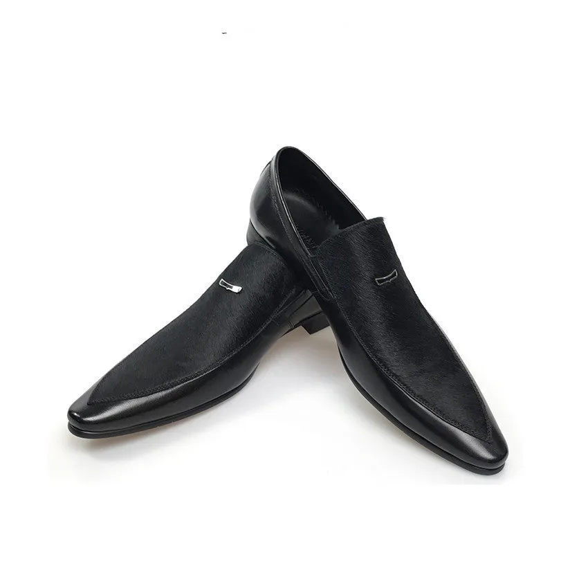 Italian Style Mens Loafers Shoes with Buckle Details For Men With Strong Character