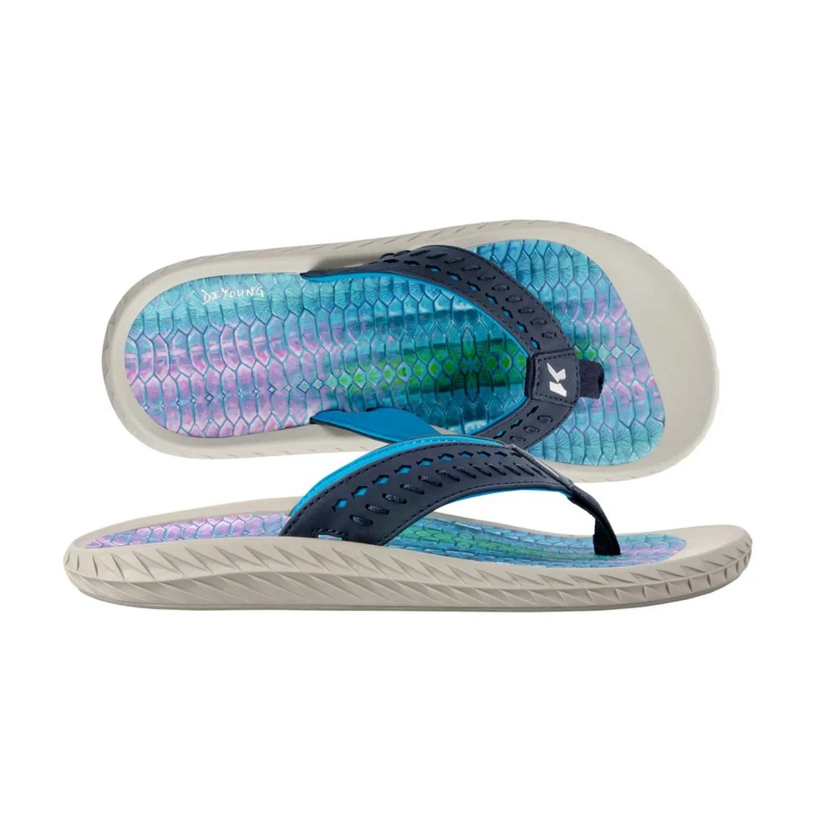 Korkers Women's Fish Flip Tarpon with Fixed Kling-On Deck Soles