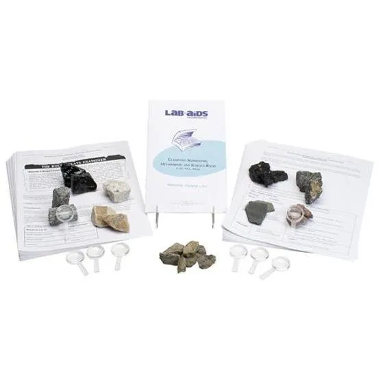 Lab-Aids: Classifying Sedimentary, Igneous, and Metamorphic Rocks Kit