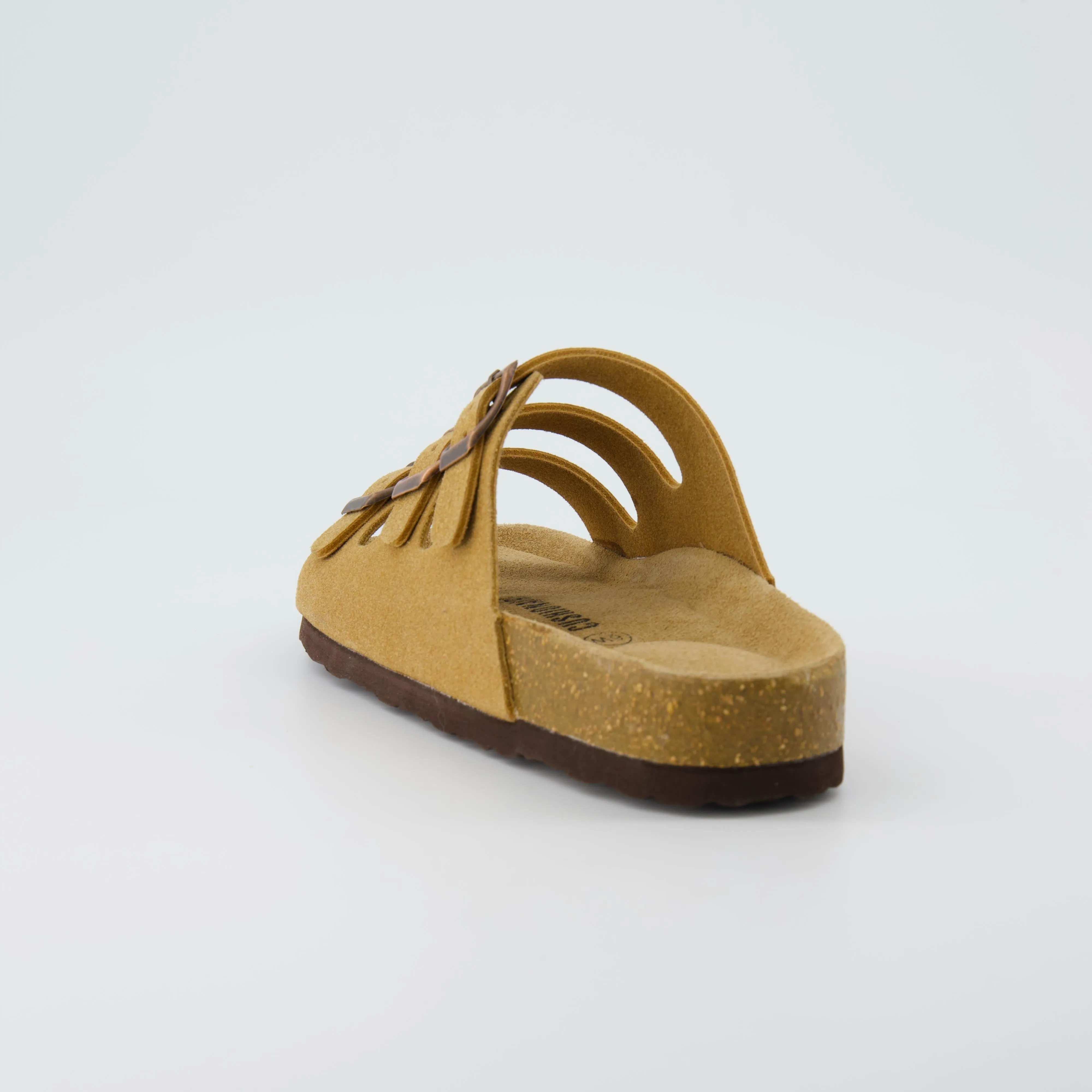 Lela Cork Footbed Sandal Suedes