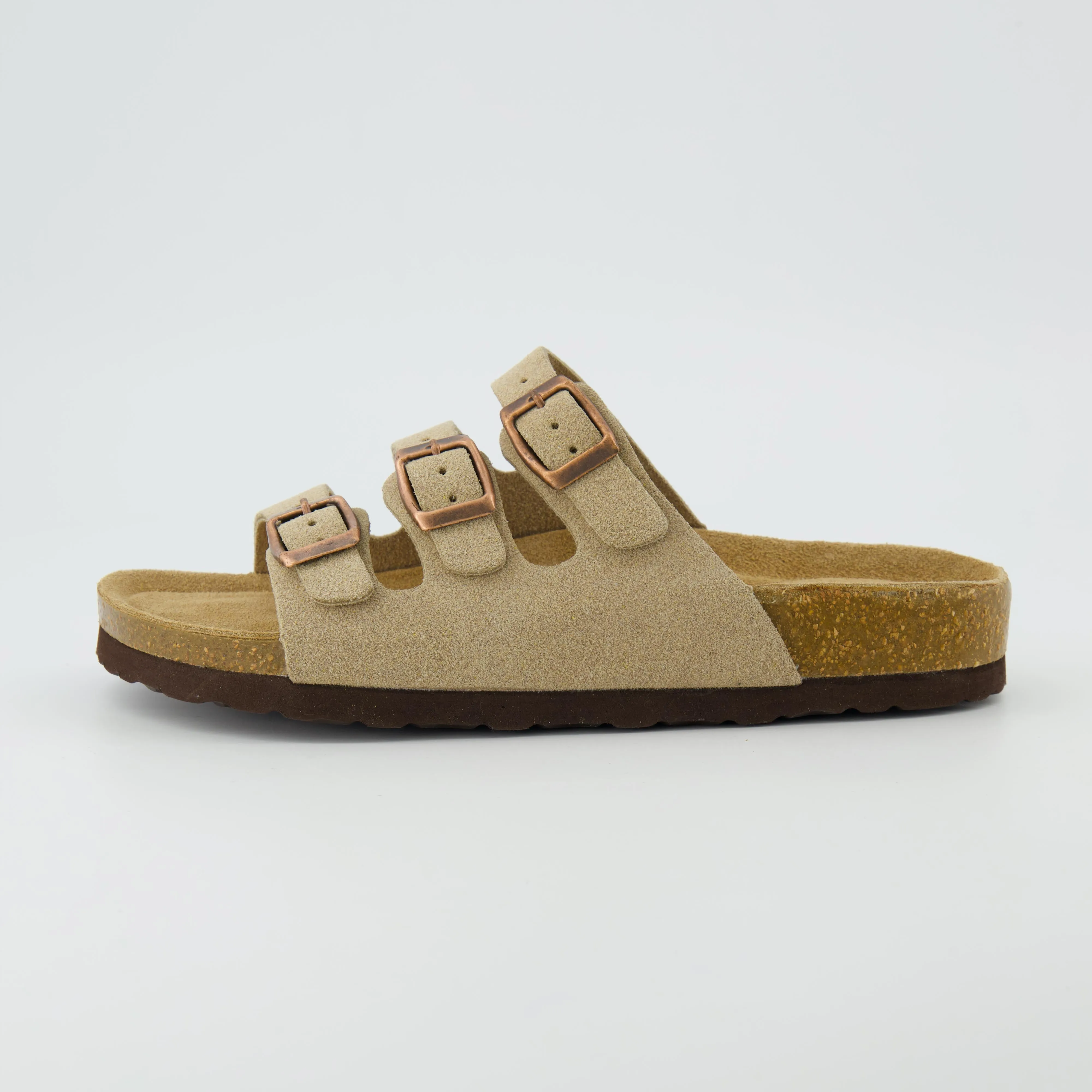 Lela Cork Footbed Sandal Suedes