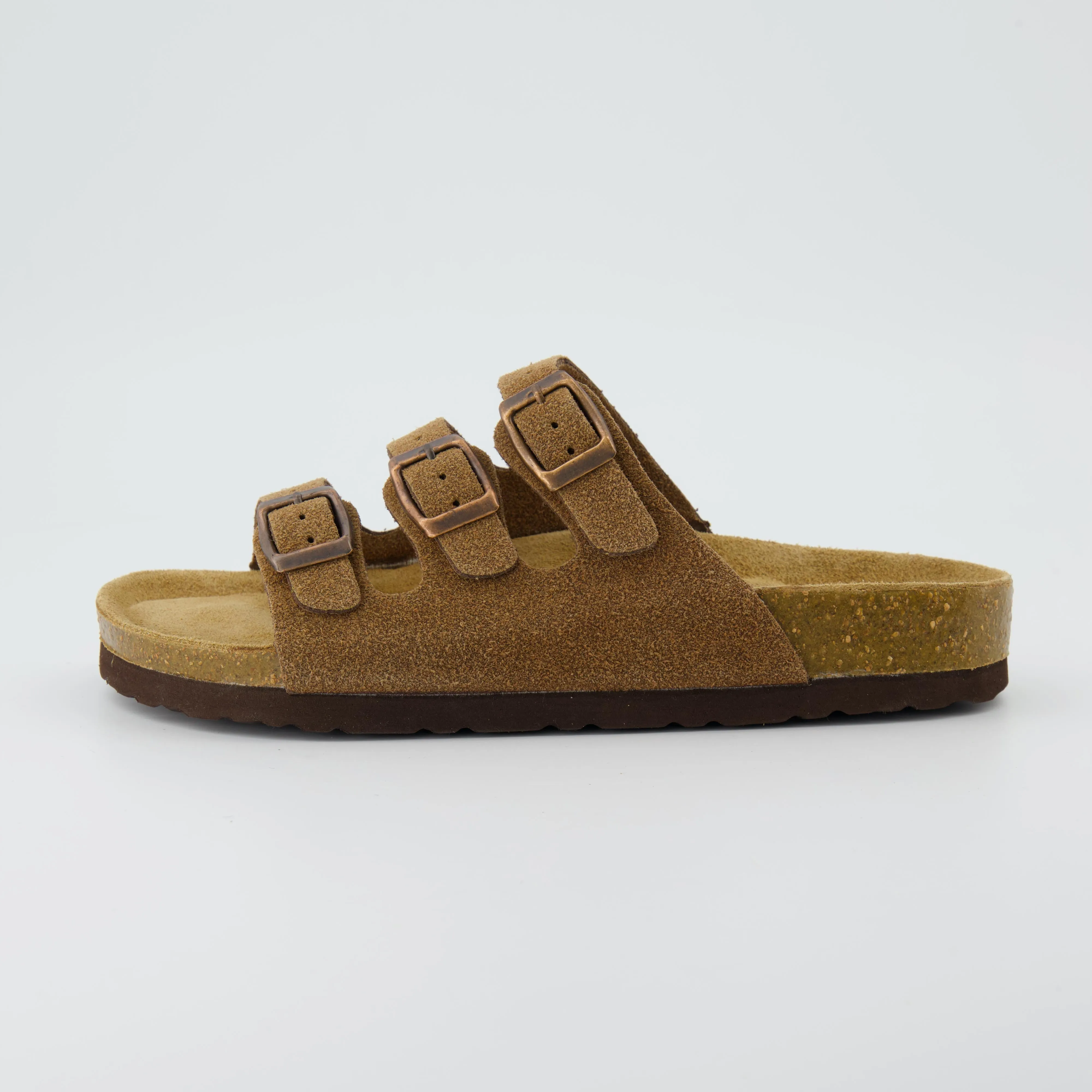 Lela Cork Footbed Sandal Suedes