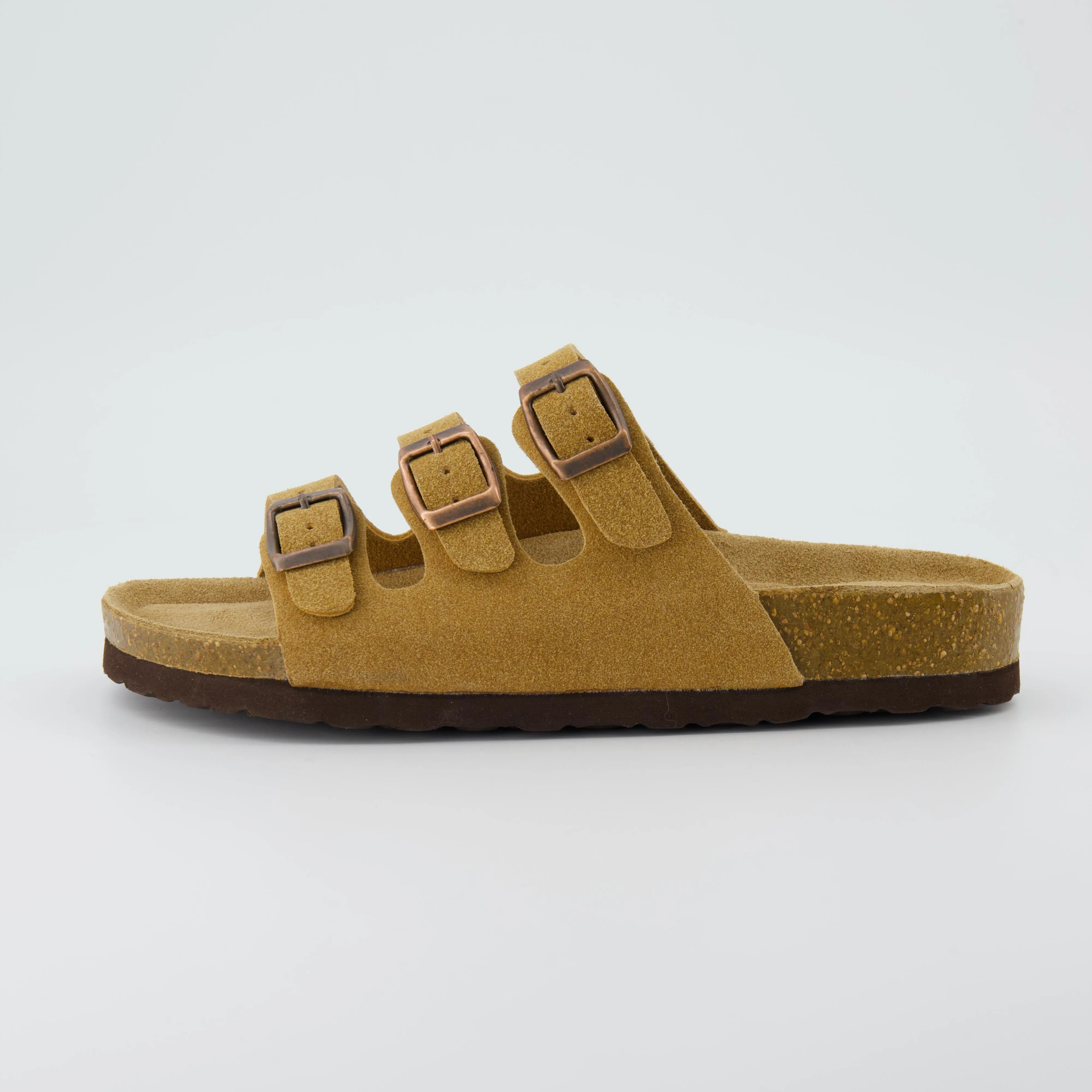 Lela Cork Footbed Sandal Suedes