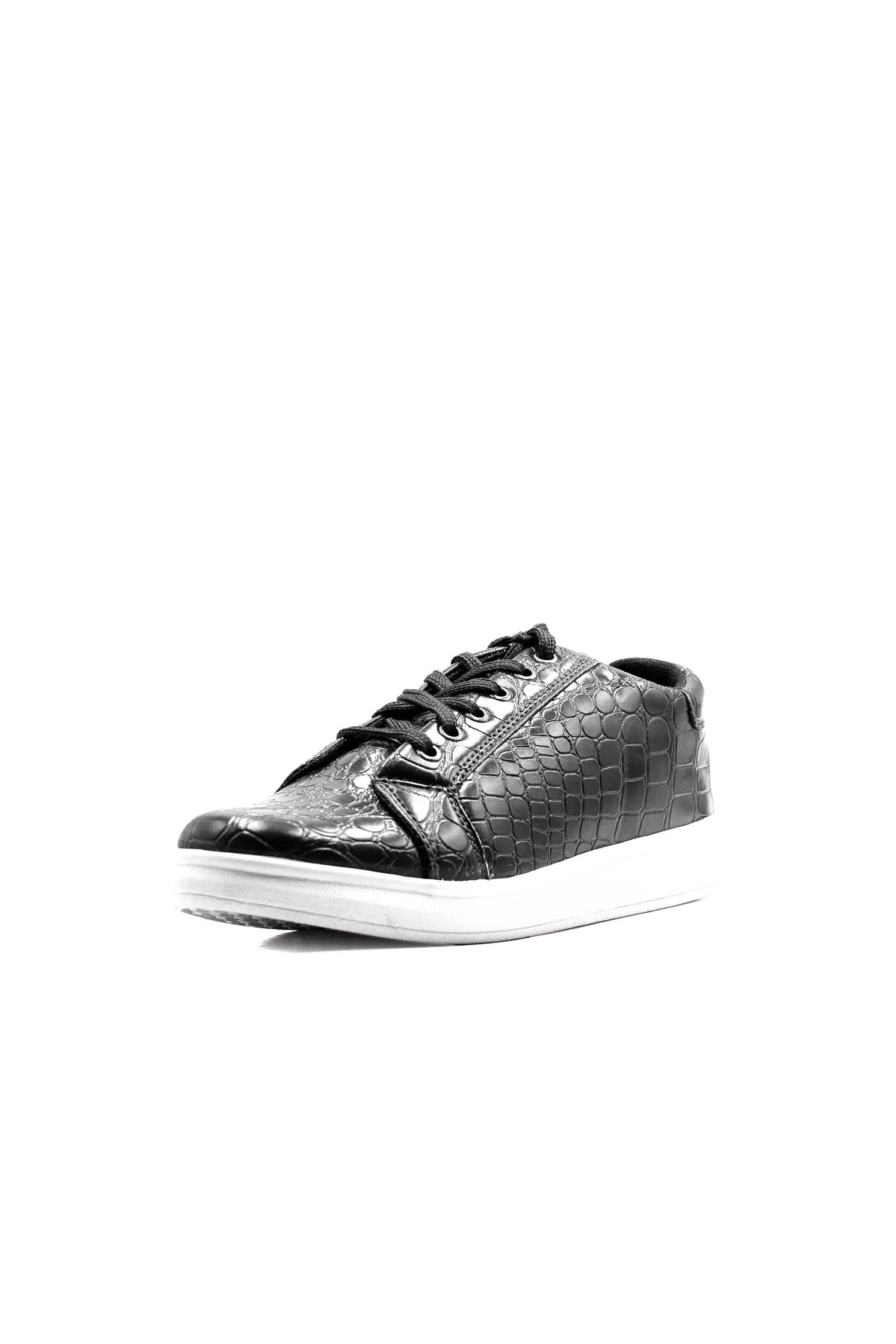 Men's Textured Lace-Up Sneakers