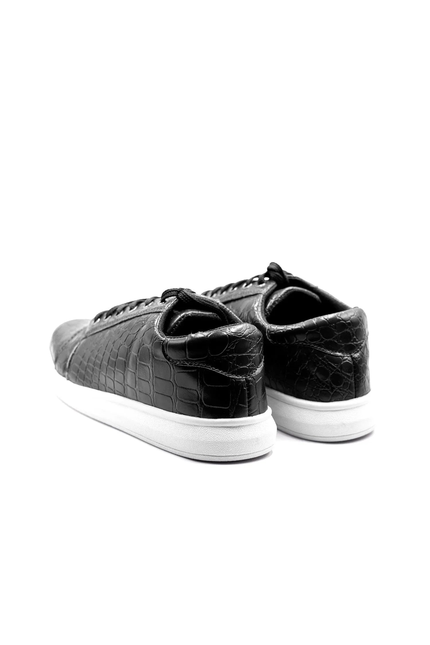 Men's Textured Lace-Up Sneakers