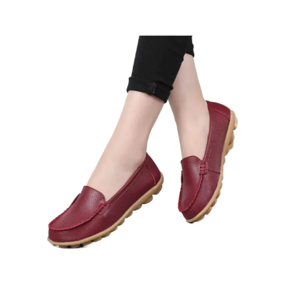 Merendy Argia Leather Non-Slip Loafers