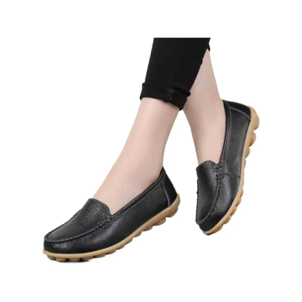 Merendy Argia Leather Non-Slip Loafers