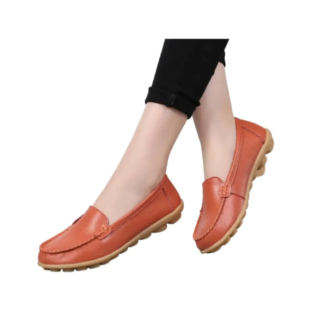 Merendy Argia Leather Non-Slip Loafers