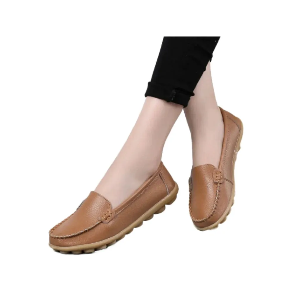 Merendy Argia Leather Non-Slip Loafers