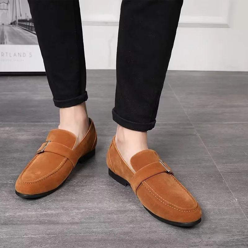 Modish Embossed Slip-on Loafers