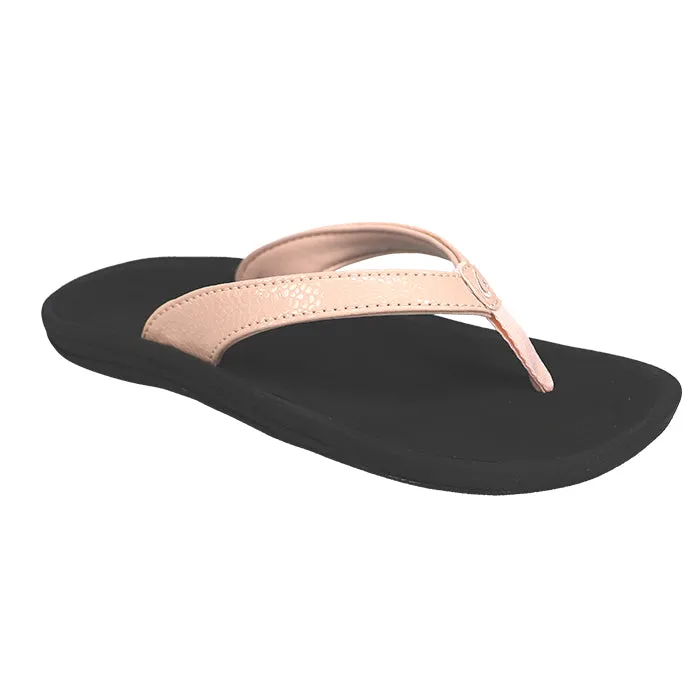 OluKai Women's Kulapa Kai Petal Pink/Black