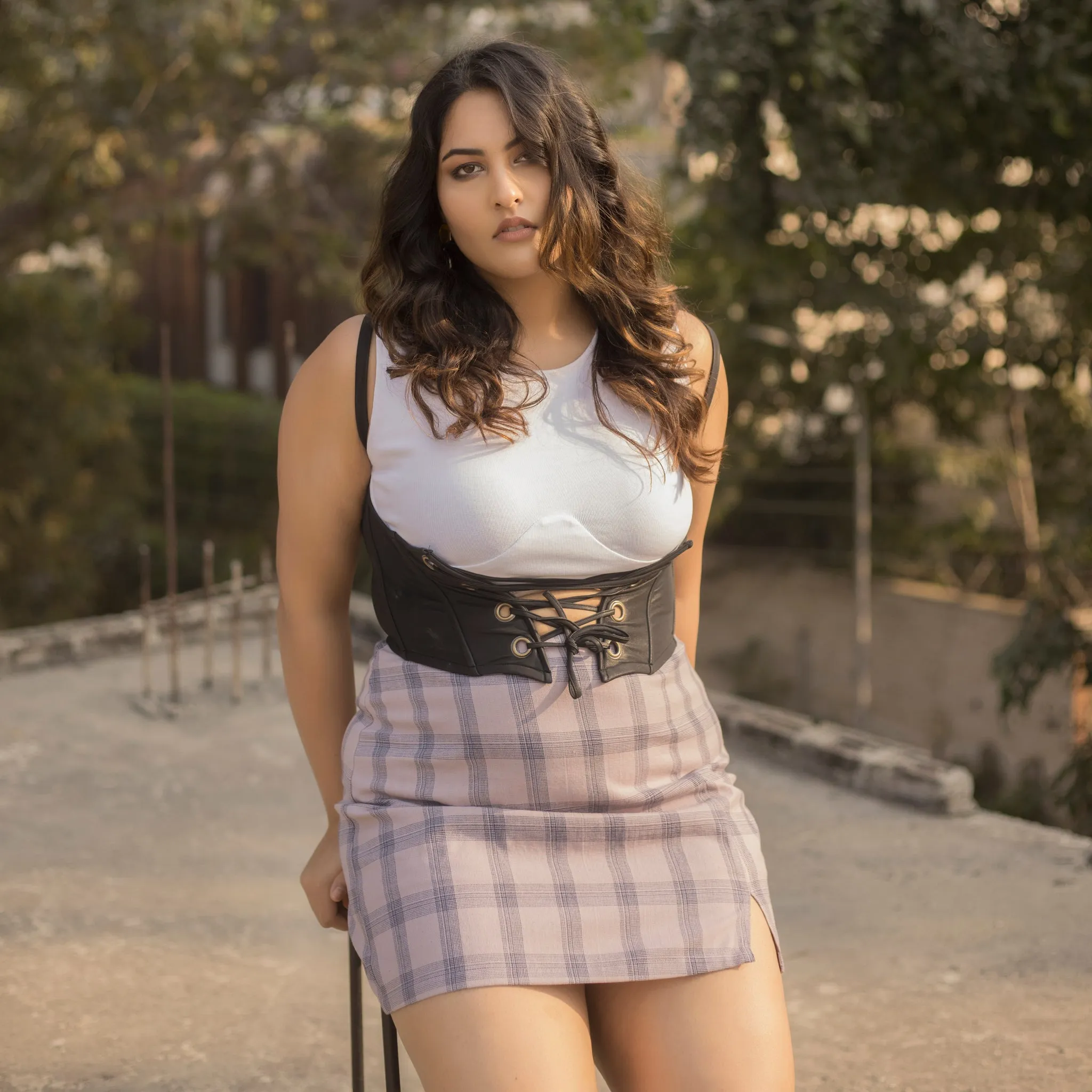 Pacey Plaid Mini Skirt