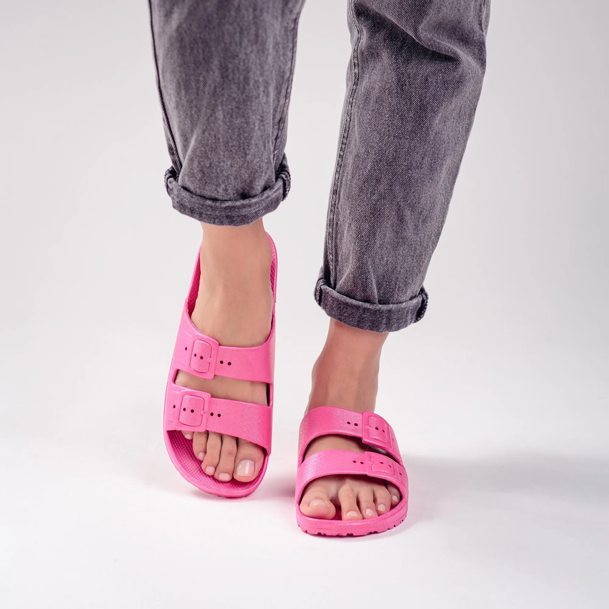 Plaka Genesis 2 Fixed Straps Slides Sandals | Pink