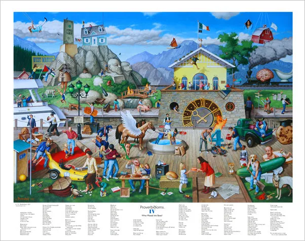 Proverbidioms IV by T.E. Breitenbach Official 22x28 Poster Print