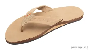 Rainbow Single Layer Men's Premier Leather With Arch Support 1" Strap - Sierra Brown