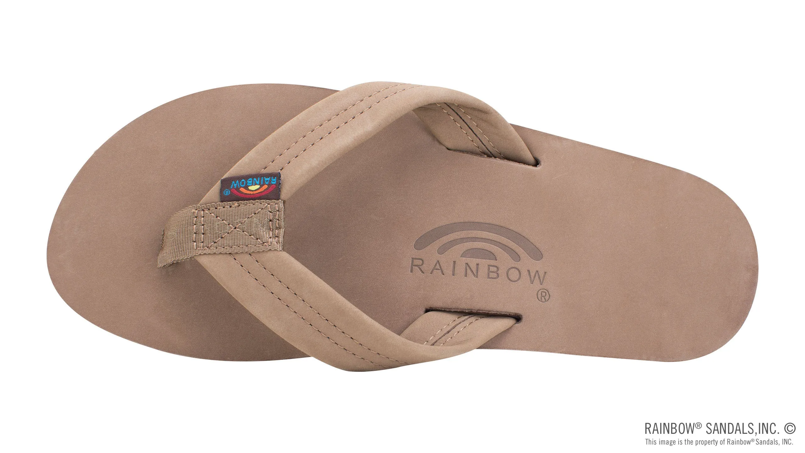 RAINBOW Womens Premier Leather Sandals (Wide) - DARK BROWN