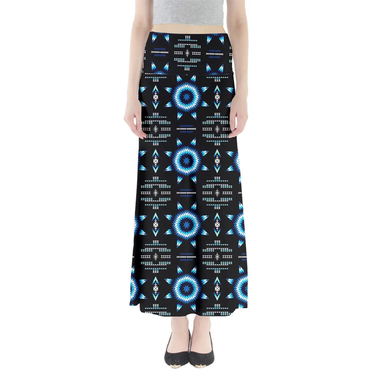 Rising Star Wolf Moon Full Length Maxi Skirt