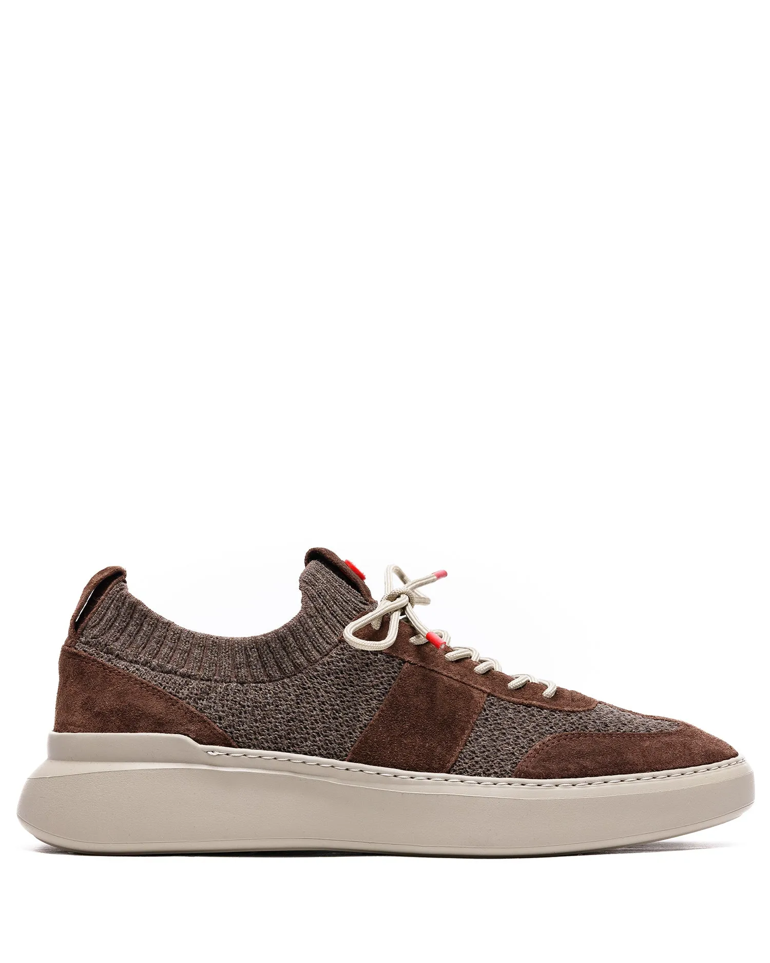 Ronda Knit/Suede Brown