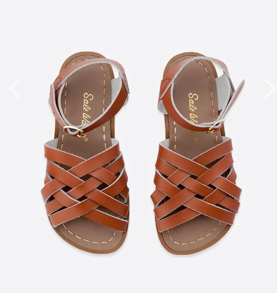 Saltwater sandals children's retro sandals - tan