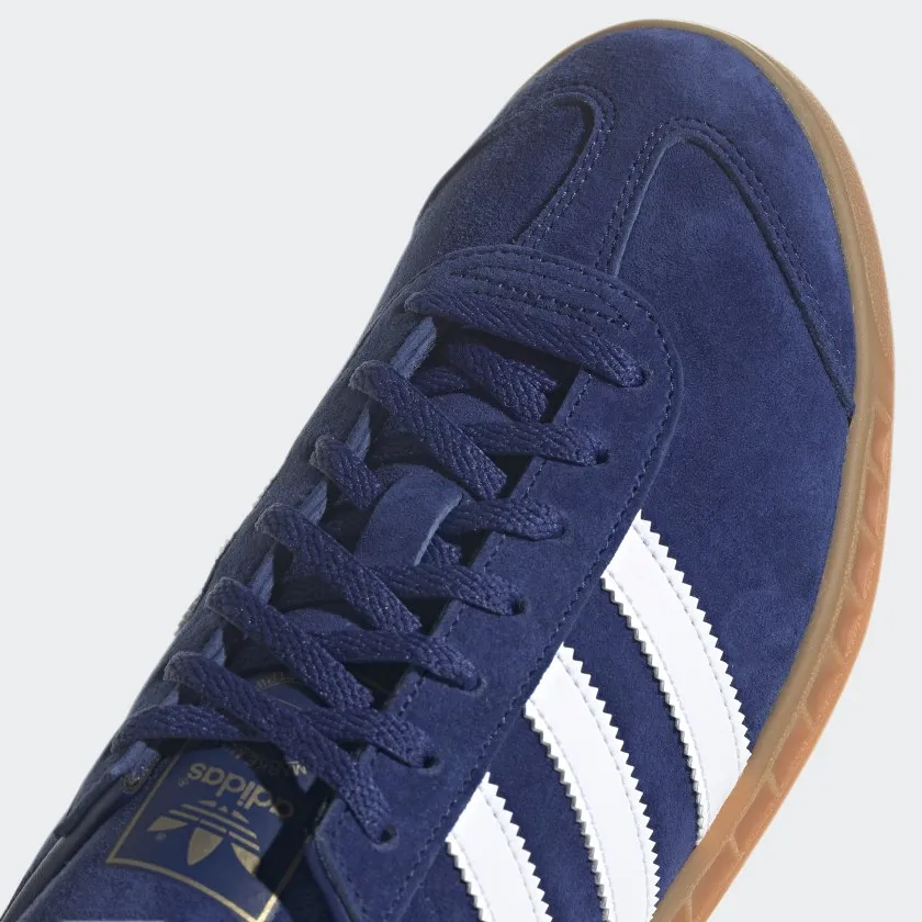 Scarpe Uomo ADIDAS Sneakers linea Hamburg in Pelle Blu