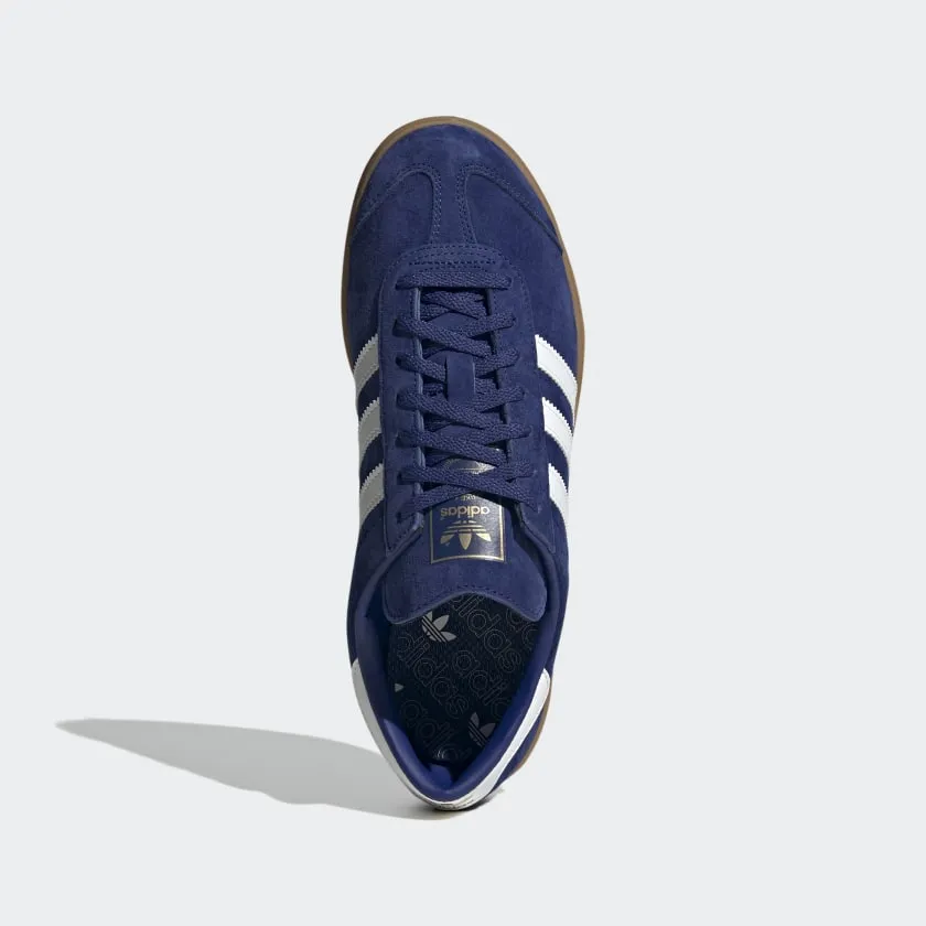 Scarpe Uomo ADIDAS Sneakers linea Hamburg in Pelle Blu