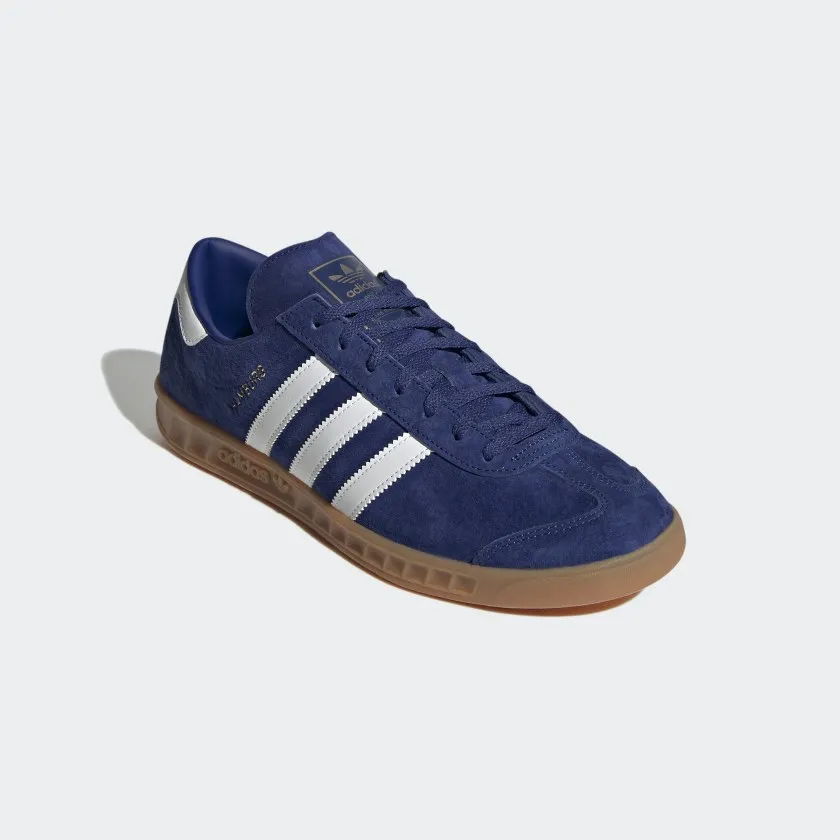 Scarpe Uomo ADIDAS Sneakers linea Hamburg in Pelle Blu