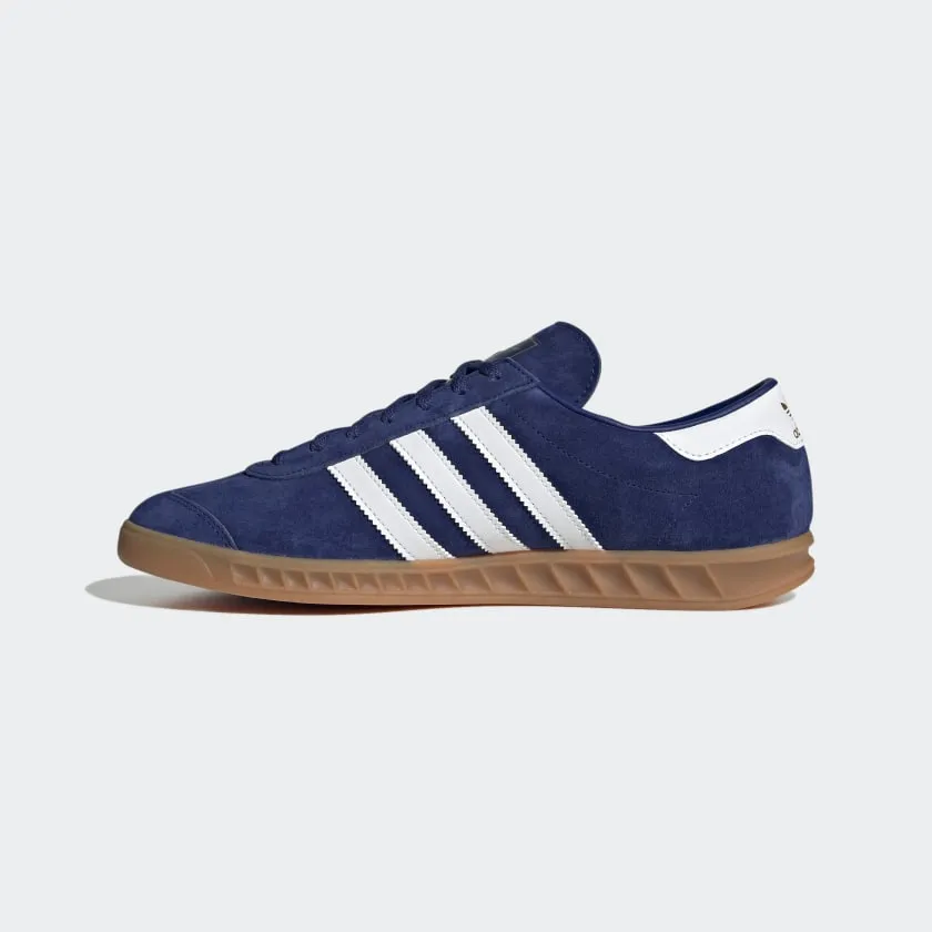 Scarpe Uomo ADIDAS Sneakers linea Hamburg in Pelle Blu