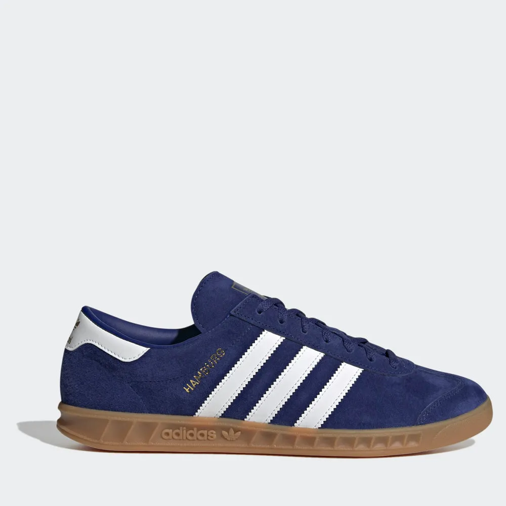 Scarpe Uomo ADIDAS Sneakers linea Hamburg in Pelle Blu