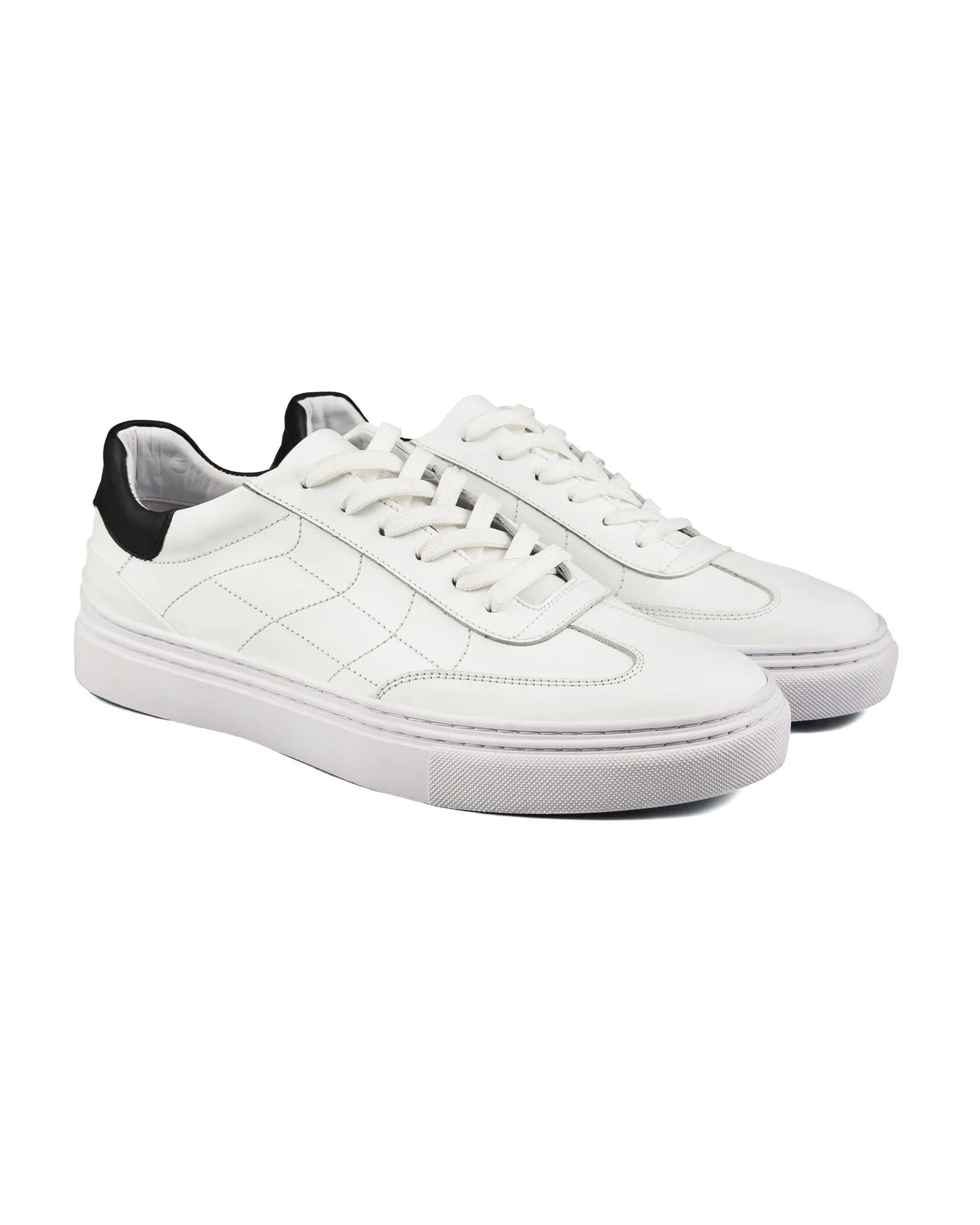 T-Glide White Genuine Leather Men's Sports (Sneaker) Shoes