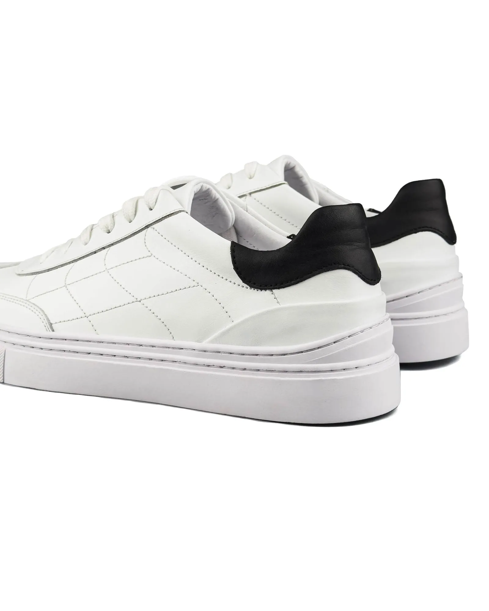 T-Glide White Genuine Leather Men's Sports (Sneaker) Shoes