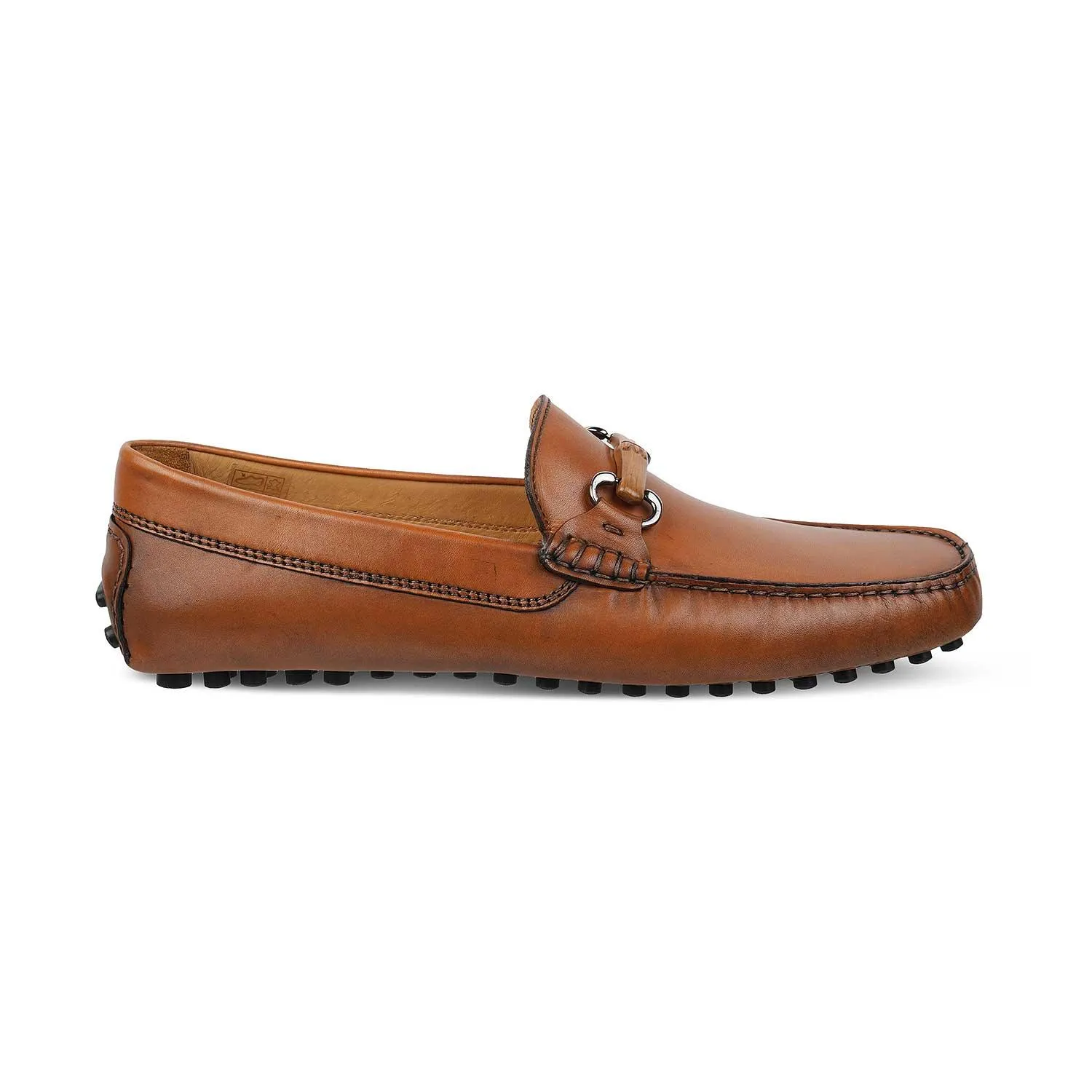 The Mirocleto Tan Men's Handcrafted Leather Driving Loafers Tresmode