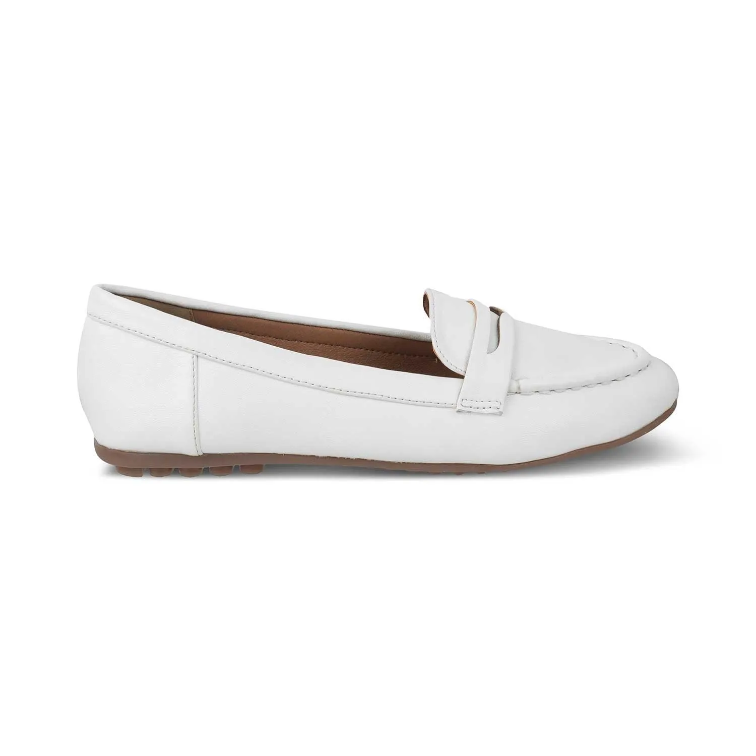 The Snap White Women's Casual Loafers Tresmode